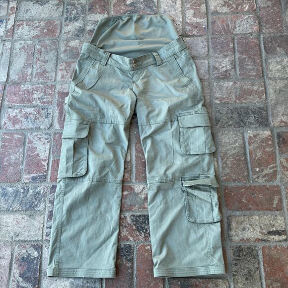 Abercrombie & Fitch Pants - Abercrombie & Fitch Maternity Green Relaxed Cargo Pants Size 28/6S